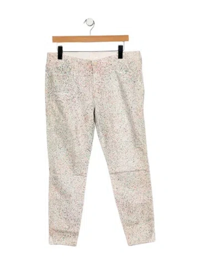 Pre-owned Mother Mid-rise Skinny Leg Jeans In Neutral