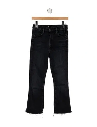 Pre-owned Mother Mid-rise Straight Leg Jeans In Blue
