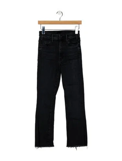 Pre-owned Mother Mid-rise Straight Leg Jeans In Blue
