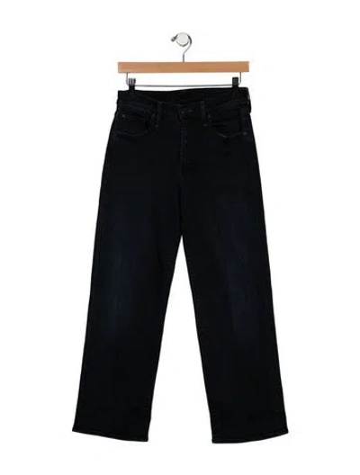 Pre-owned Mother Mid-rise Straight Leg Jeans In Blue