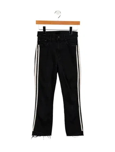 Pre-owned Mother Mid-rise Straight Leg Jeans In Blue