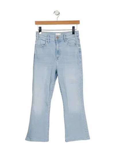 Pre-owned Mother Mid-rise Straight Leg Jeans In Blue