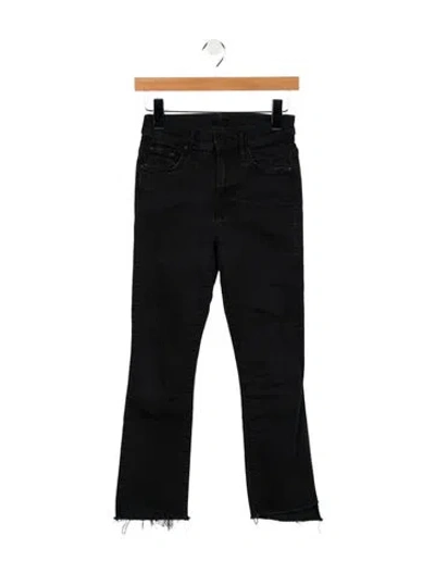 Pre-owned Mother Mid-rise Straight Leg Jeans In Blue