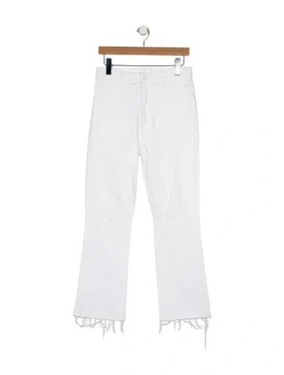 Pre-owned Mother Mid-rise Straight Leg Jeans In Blue