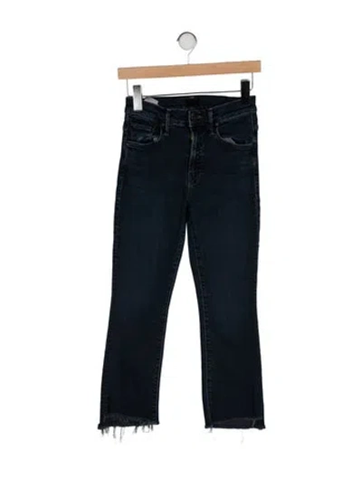 Pre-owned Mother Mid-rise Straight Leg Jeans In Blue