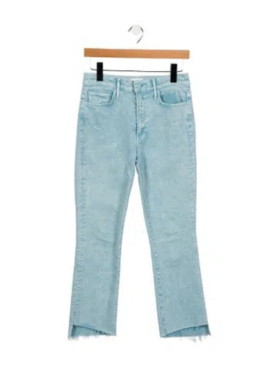 Pre-owned Mother Mid-rise Straight Leg Jeans In Blue