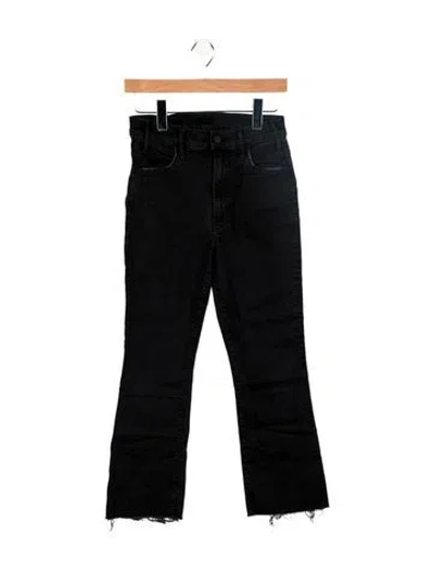 Pre-owned Mother Mid-rise Straight Leg Jeans In Blue
