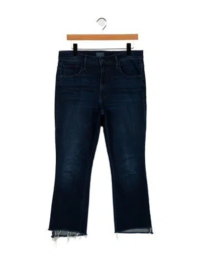 Pre-owned Mother Mid-rise Straight Leg Jeans In Blue