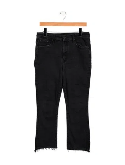 Pre-owned Mother Mid-rise Straight Leg Jeans In Blue