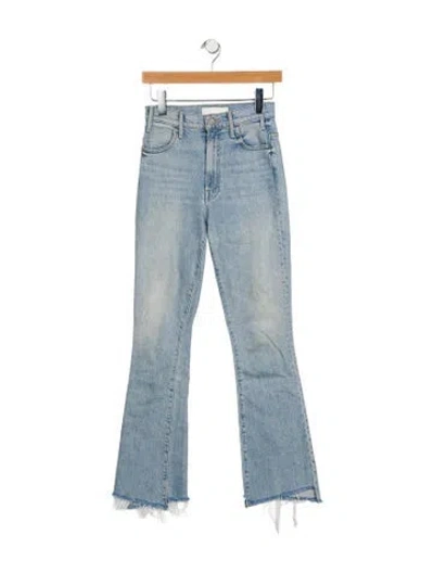 Pre-owned Mother Mid-rise Straight Leg Jeans In Blue