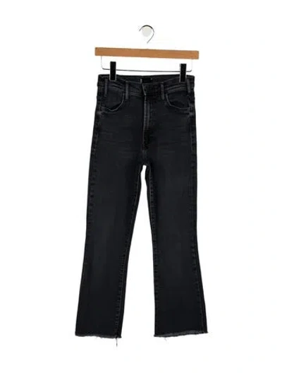 Pre-owned Mother Mid-rise Straight Leg Jeans In Blue