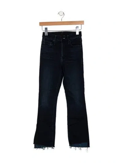 Pre-owned Mother Mid-rise Straight Leg Jeans In Blue
