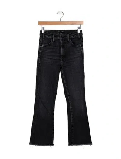 Pre-owned Mother Mid-rise Straight Leg Jeans In Blue