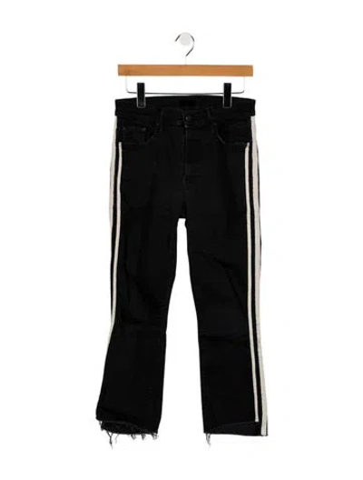 Pre-owned Mother Mid-rise Straight Leg Jeans In Blue