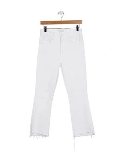 Pre-owned Mother Mid-rise Straight Leg Jeans In Blue