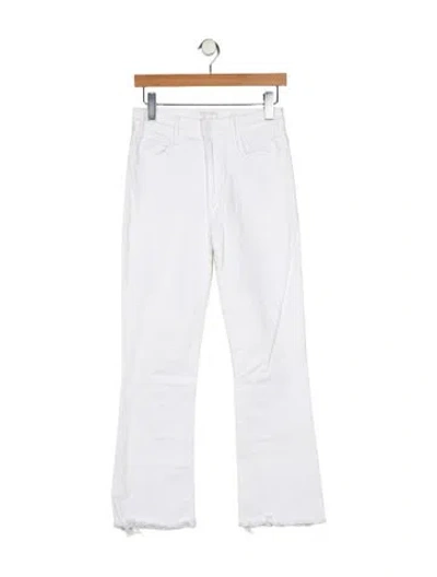 Pre-owned Mother Mid-rise Straight Leg Jeans In Blue