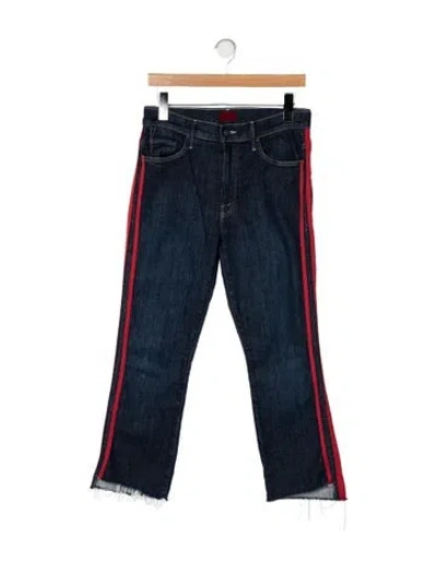 Pre-owned Mother Mid-rise Straight Leg Jeans In Blue