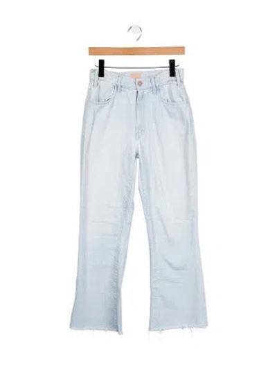 Pre-owned Mother Mid-rise Straight Leg Jeans In Blue
