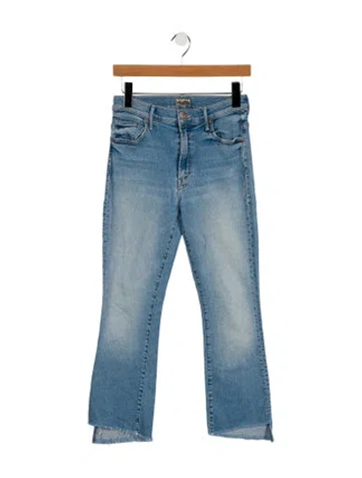 Pre-owned Mother Mid-rise Straight Leg Jeans In Blue