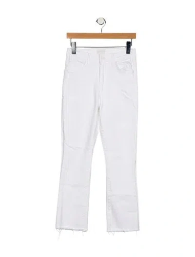 Pre-owned Mother Mid-rise Straight Leg Jeans In Blue