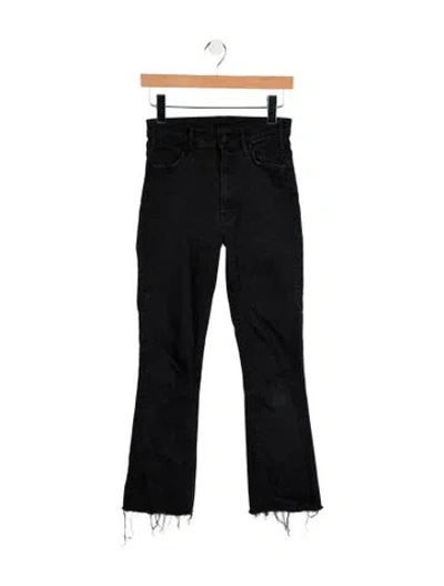 Pre-owned Mother Mid-rise Straight Leg Jeans In Blue