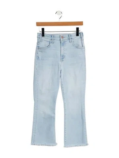Pre-owned Mother Mid-rise Straight Leg Jeans In Blue