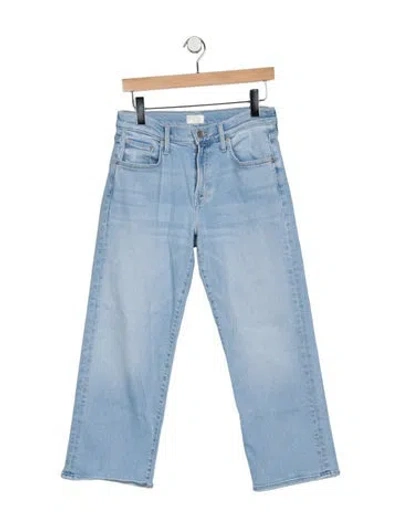 Pre-owned Mother Mid-rise Straight Leg Jeans In Blue