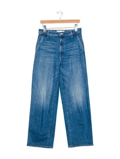 Pre-owned Mother Mid-rise Straight Leg Jeans In Multi