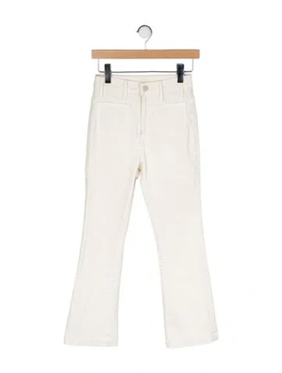 Pre-owned Mother Mid-rise Straight Leg Jeans In Neutral