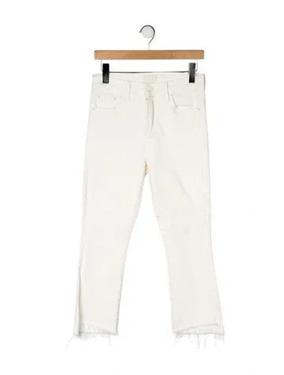 Pre-owned Mother Mid-rise Straight Leg Jeans In Neutral