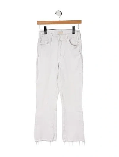 Pre-owned Mother Mid-rise Straight Leg Jeans In Neutral