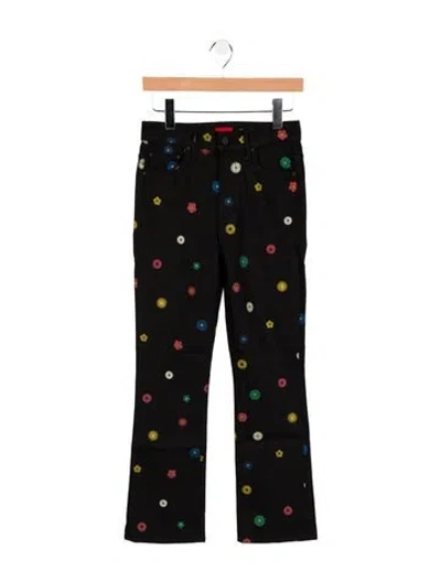 Pre-owned Mother Mid-rise Straight Leg Jeans W/ Tags In Black