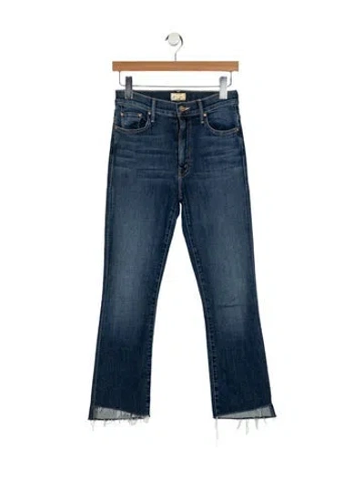 Pre-owned Mother Mid-rise Straight Leg Jeans W/ Tags In Blue