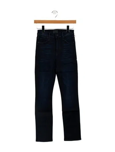 Pre-owned Mother Mid-rise Straight Leg Jeans W/ Tags In Blue