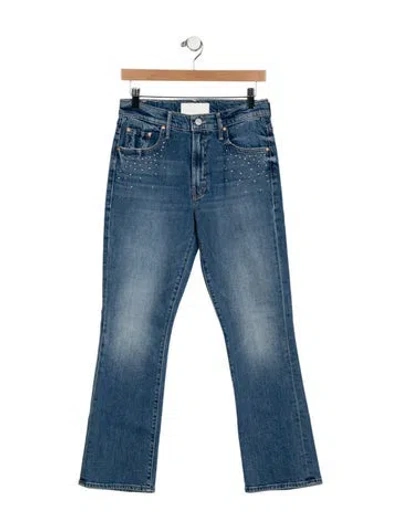 Pre-owned Mother Mid-rise Straight Leg Jeans W/ Tags In Blue