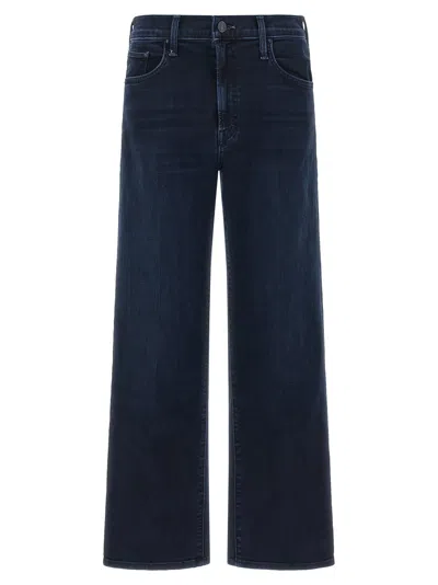 Mother Mid-rise Straight-leg Jeans In Blue