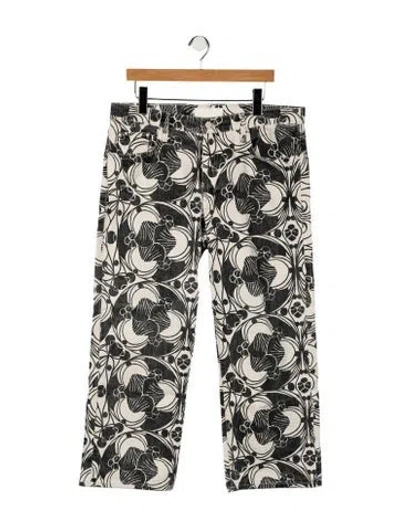 Pre-owned Mother Mid-rise Wide Leg Jeans In Black