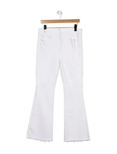 Pre-owned Mother Mid-rise Wide Leg Jeans In Blue