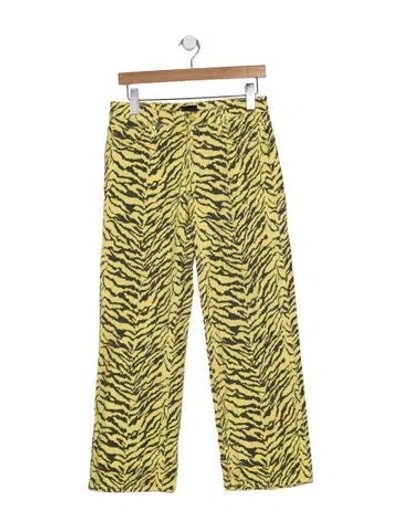 Pre-owned Mother Mid-rise Wide Leg Jeans In Multi