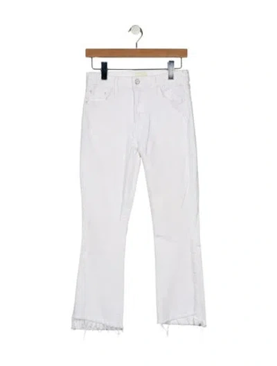 Pre-owned Mother Mid-rise Wide Leg Jeans In Neutral