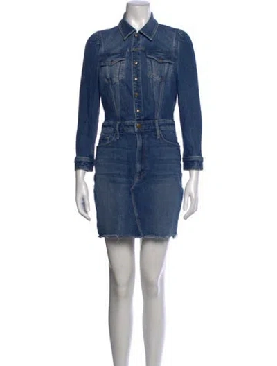 Pre-owned Mother Mini Dress In Blue