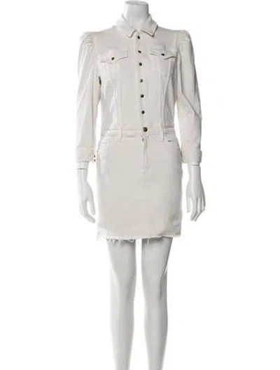 Pre-owned Mother Mini Dress In Neutral