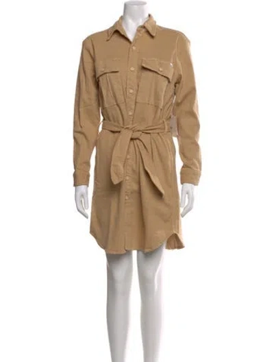Pre-owned Mother Mini Dress In Neutral