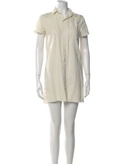 Pre-owned Mother Mini Dress In Neutral