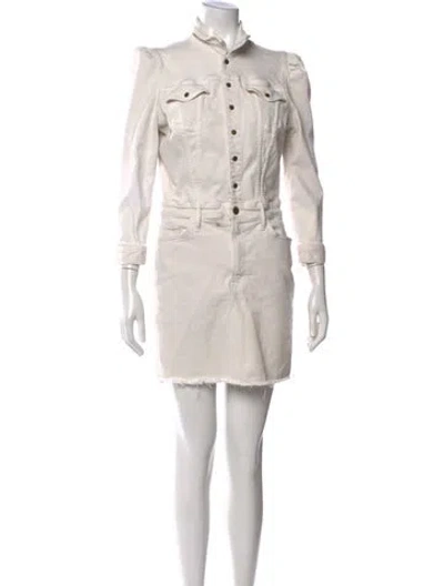 Pre-owned Mother Mini Dress In Neutral