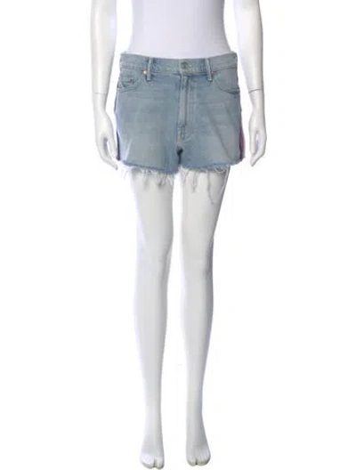 Pre-owned Mother Mini Shorts In Blue