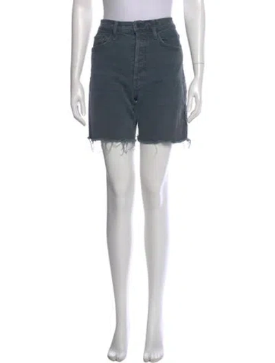 Pre-owned Mother Mini Shorts In Blue