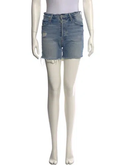 Pre-owned Mother Mini Shorts In Blue