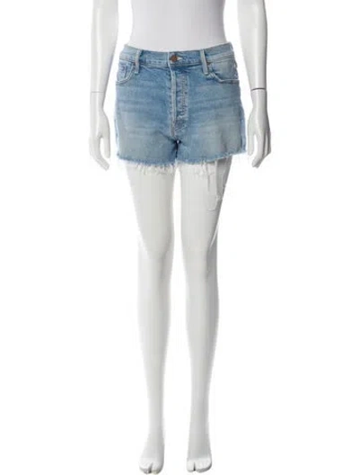 Pre-owned Mother Mini Shorts In Blue