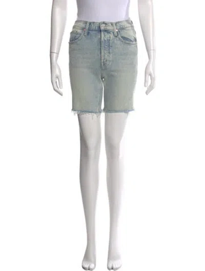 Pre-owned Mother Mini Shorts In Blue